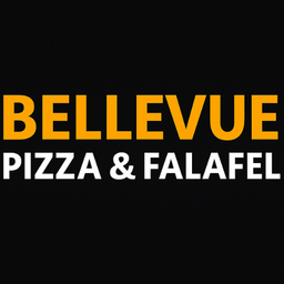 Bellevue Pizza & Falafel logo.